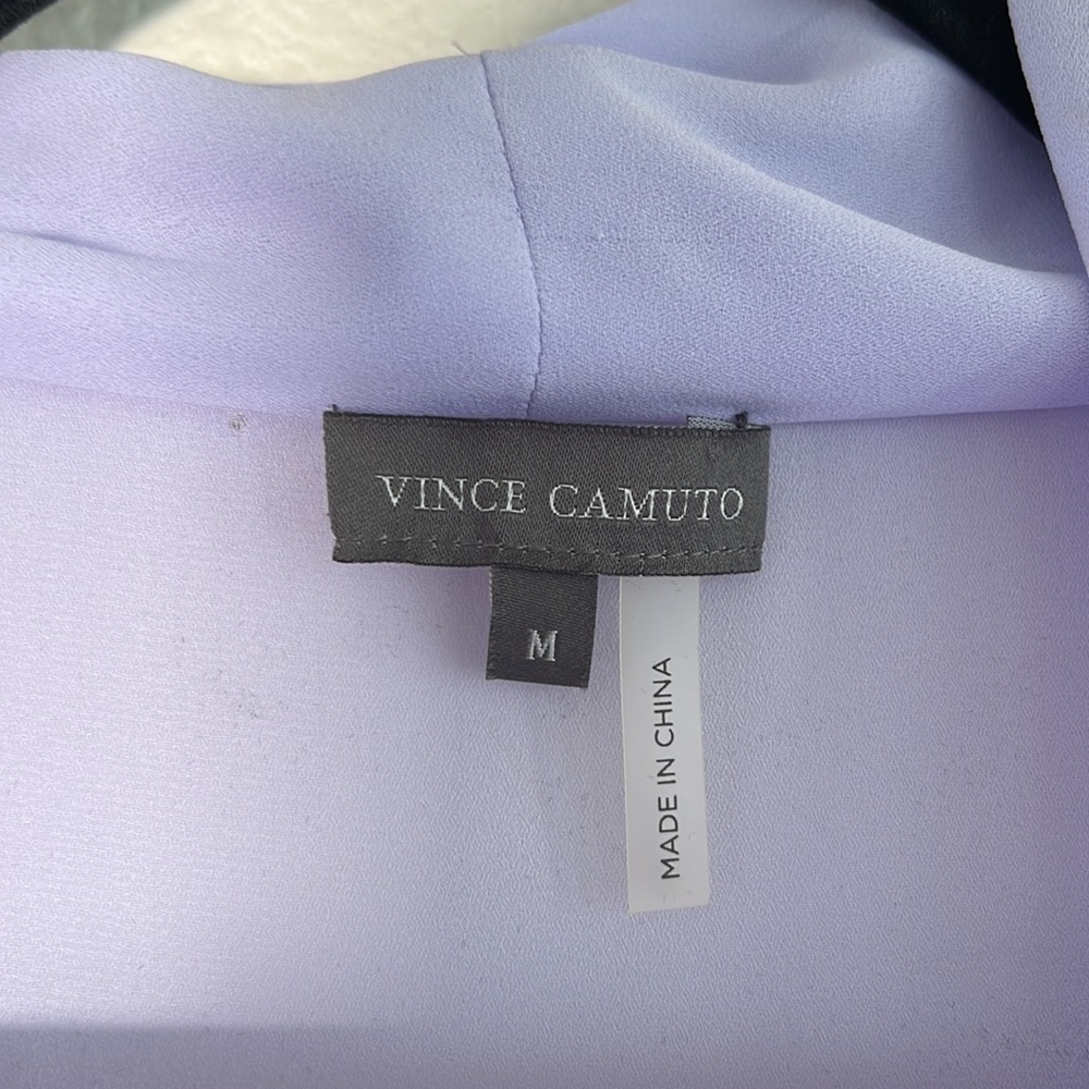 New Vince Camuto Lavender Draped Sleeveless Blouse - Picture 8 of 9